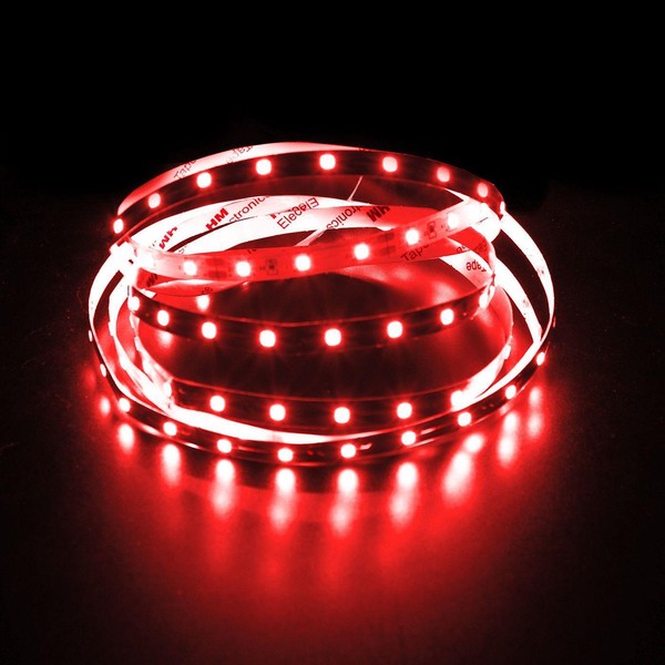 5M (500Cm) Led Streifen Band Leiste 12V Rot IP20 300Leds 60Led/M SMD3528-image