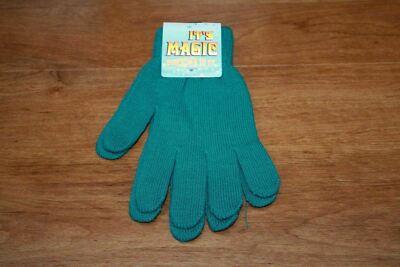 It's Magic Gloves Stretches To Fit Unisex Green One Size Fits Most