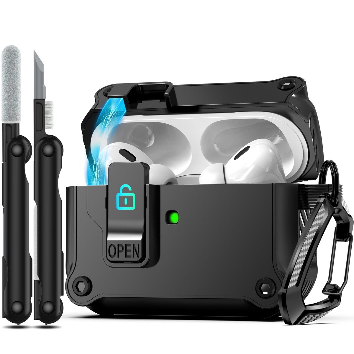 RFUNGUANGO for AirPods Pro 2nd/1st Generation Case Cover RFUNGUANGO for AirPods Pro 2nd/1st Generation Case Cover