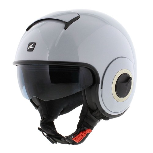 Shark Nano Helmet Blank Gloss White Silver W01 - Size XS - Picture 3 of 8
