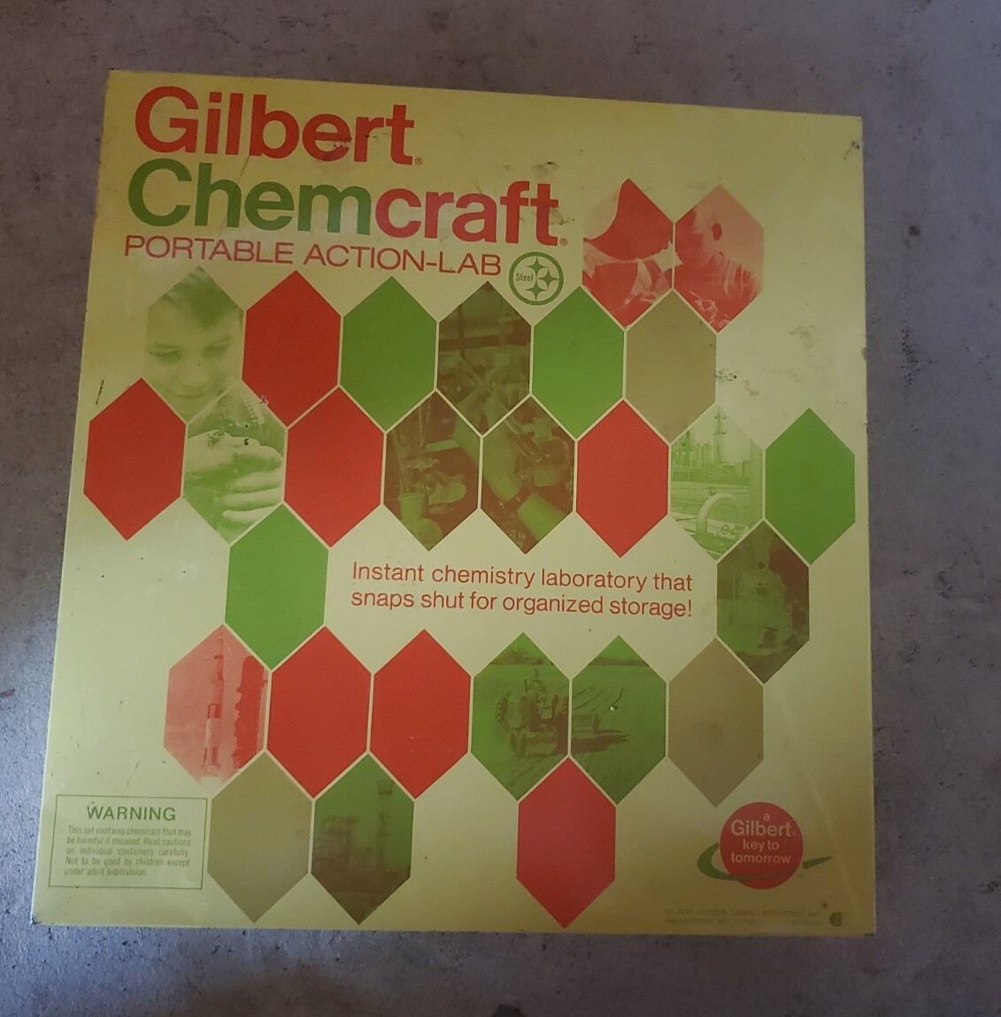 Rare 1971 GILBERT CHEMCRAFT CHEMISTRY SET w/ instructions original