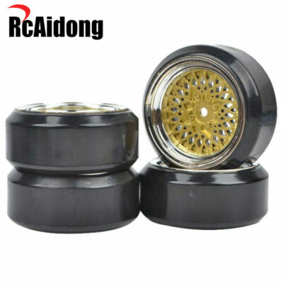 4x RC Drift Wheels Hard Tires for HSP HPI Redcat Lightning EPX Drift Racing Car
