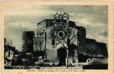 CPA AK GORIZIA Veduta del Castello con la Chiesa ITALY (543457)