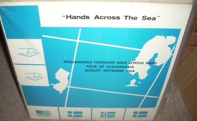 PEQUANNOCK TOWNSHIP H.S. BAND hands across the sea scandinavia 1968 ( pop ) book