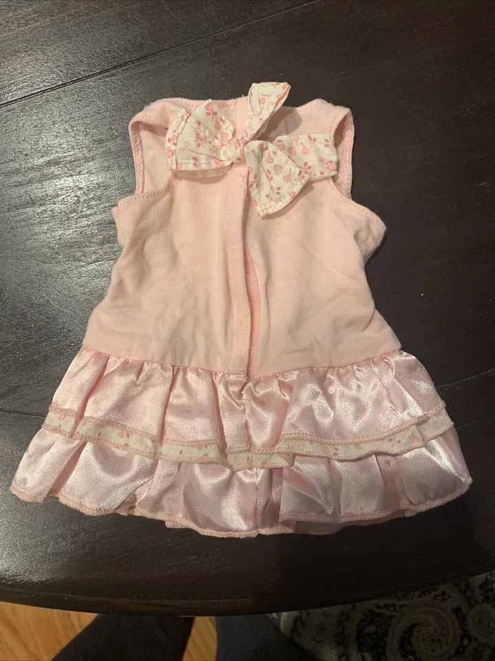 Muñeca American Girl Bonita Rosa Conjunto Vestido Volantes Lazo I Love Music Dance Rosa Foto 3 de 3