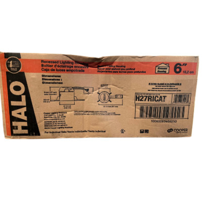 HALO H27RICAT H27 6 in. Recessed Lighting Housing for Shallow Ceiling (6-Pack)
