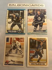 Mike Foligno 4 Card Topps Premier Ultra Lot! Sabres NM+ Free Shipping!
