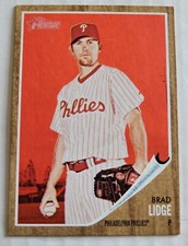 2011 Topps Heritage Red Tint #111 Brad Lidge SSP