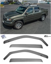 Eos Visors For 06-14 Honda Ridgeline Jdm In-channel Side Vent Window Rain Guards