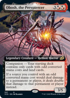 x1 Obosh, the Preypiercer - Extended Art R MTG Ikoria: Lair of Behemoths M/NM, E