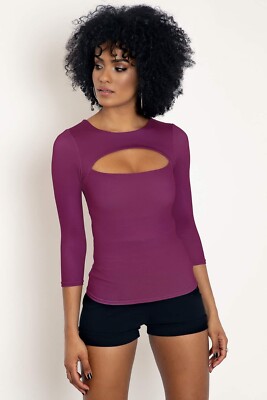 BLACKMILK Magenta Peephole Top - Limited - XS