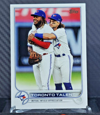 2022 Topps TORONTO TALENT #381 Valdimir Gerrero Jr Bo Bichette Blue Jays