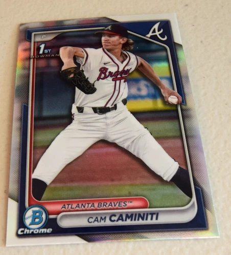 2024 Bowman Draft - 1st Chrome Refractor #BDC-20 Cam Caminiti Atlanta Braves 