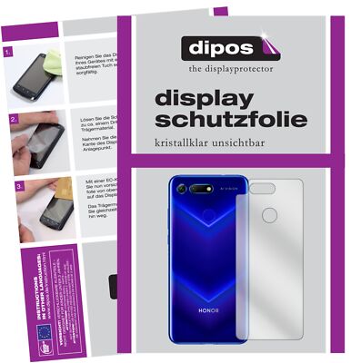 6x Schutzfolie für Honor V20 Rückseite klar Displayschutzfolie Display Schutz