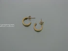 2 Beautiful Elegant EARRINGS - -- SILVER Sterling 925 Gold Plated -- -