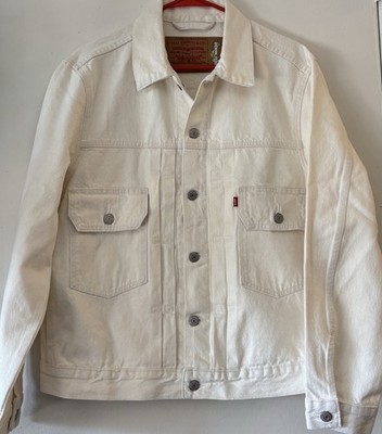 Levi s X Denim Tears Cream Colored Denim Jacket Size M NWOT