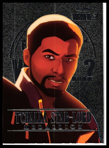 T'Challa Star-Lord [Violet] #M25 Marvel 2023 Upper Deck What If Medallion card