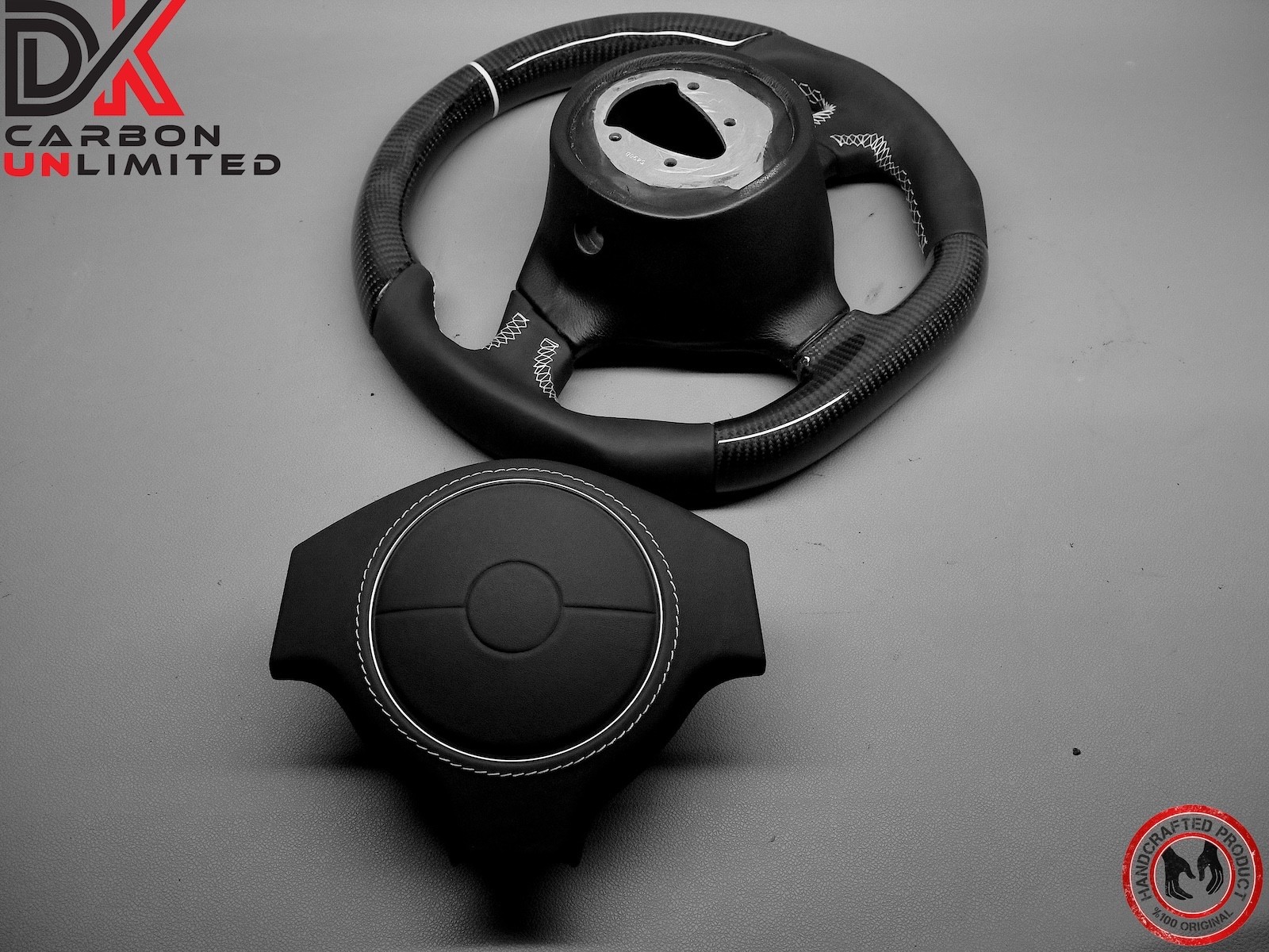 Lamborghini Murcielago LP640 LP650 LP670 White Ring Carbon Steering Wheel v3