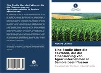 Richard Chanda | Eine Studie üBer Die Faktoren, Die Die Finanzierung Von...