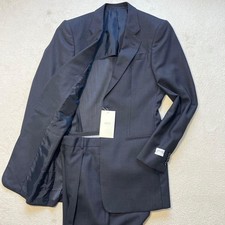 Armani Collezioni Men's Suit 44 S M Navy Wool 2 Piece Jacket Pants