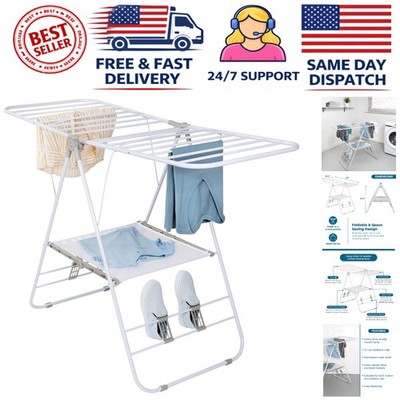 Eco-Friendly Heavy-Duty Laundry Rack   46ft Drying Space, No Assembly Needed