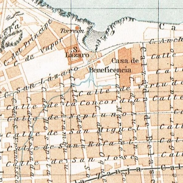 HAVANA   La Habana  1909 Original  Map City Plan CUBA - Image 4 of 4
