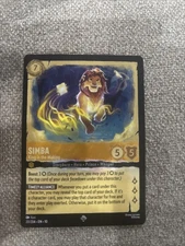 Disney Lorcana Whispers in the Well Simba-King in the Making 20/204 Super Rare