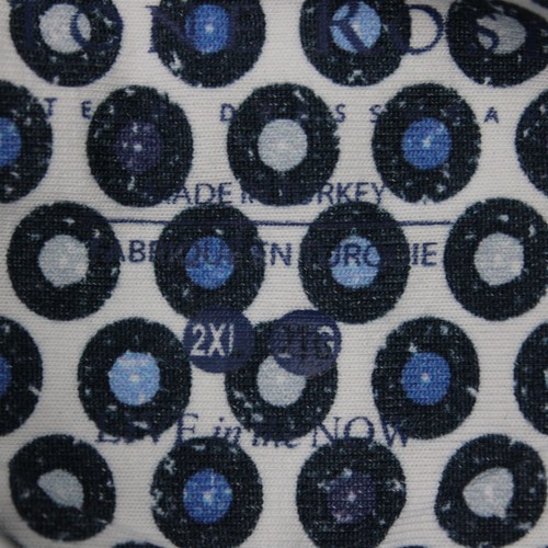 Stone Rose Shirt Mens 2XL XXL Blue/White Geometric AOP Short Sleeve Button Down - Picture 8 of 16