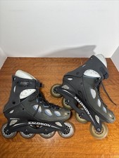 Salomon Energyzer Human Print FT 7 Four Wheel Inline Skates Black Women Size 10