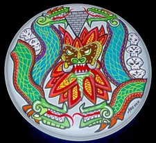 Cabezal de tambor Max Cavalera pintado 15" 1/1 Soulfly Sepultura Igor Iggor Conspiracy