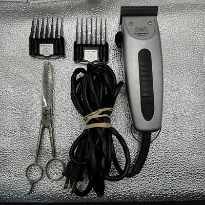 Babyliss PRO FORFEX Professional Razor Trimmer FX686 2 guards Scissor Gray Black