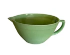 Vintage Fire King Jadeite Green Batter Bowl Banded Mixing With Spout & Handle