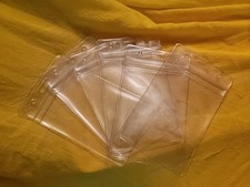 10pc Thick ID Badge Holders Clear Card Waterproof vertical Name Tag Nurse school