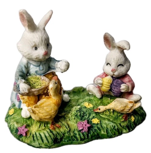 2" Osterhase Hase Figur Figur Enten Bauernhof Miniatur Frühlingsdeko Dorf