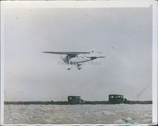 1937 Pilot Leo Schoenhair Flies Lockheed-Vega Air Express Aviation Photo 8x10