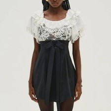 NWOT FOR LOVE AND LEMONS HOLIDAY LACE AND BLA...