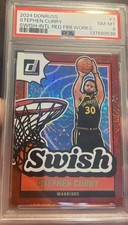 2024 DONRUSS Stephen CURRY /55 SWISH-International RED FIREWORKS PSA 8 WARRIORS