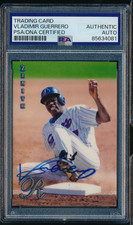 1997 Pinnacle Zenith Rookie #48 Vladimir Guerrero signed auto PSA/DNA beautiful