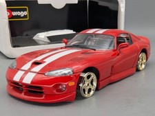 Modellautos 1:18 Bburago Dodge Viper GTS Coupe auf Felgen ohne Reifen