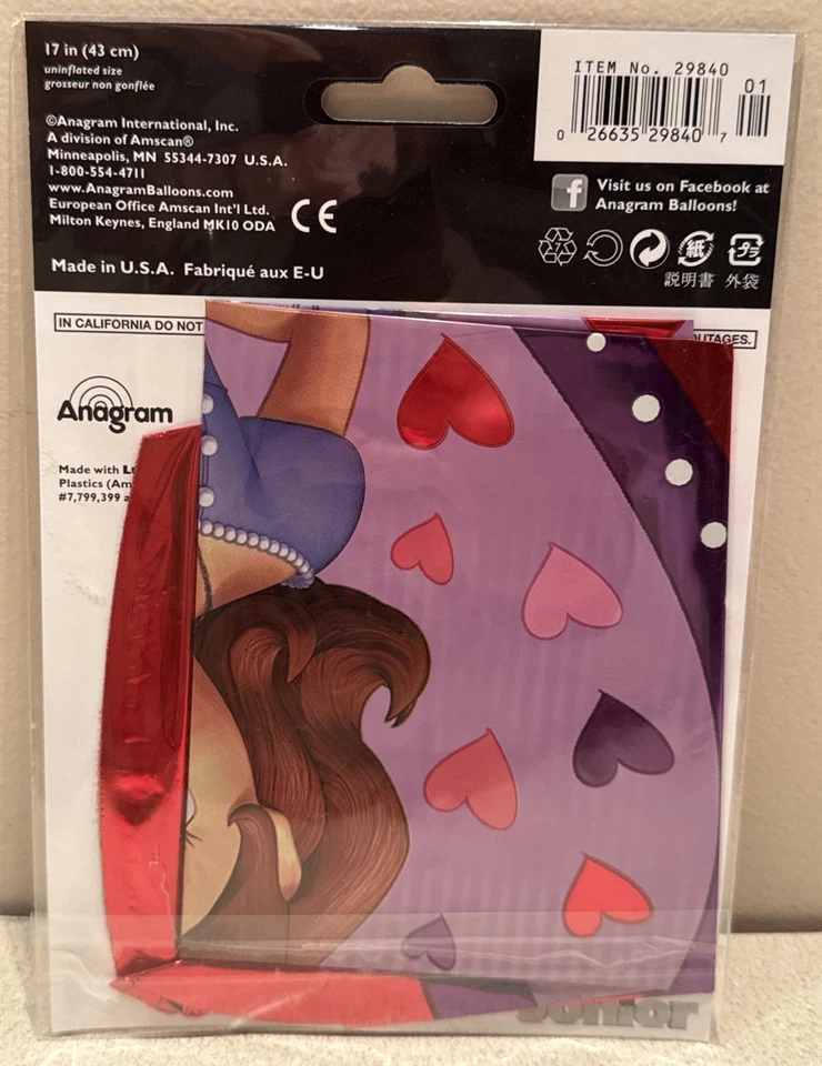 Disney Sofia the First 17” Foil Balloon Birthday Party.  NEW - Image 3 of 3