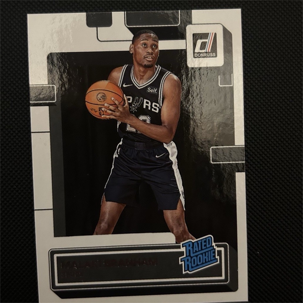 2022-23 Panini Donruss Malaki Branham Rated Rookie #220 San Antonio Spurs NBA