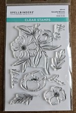Spellbinders - Graceful Blooms - Photopolymer Stamp set, NIP