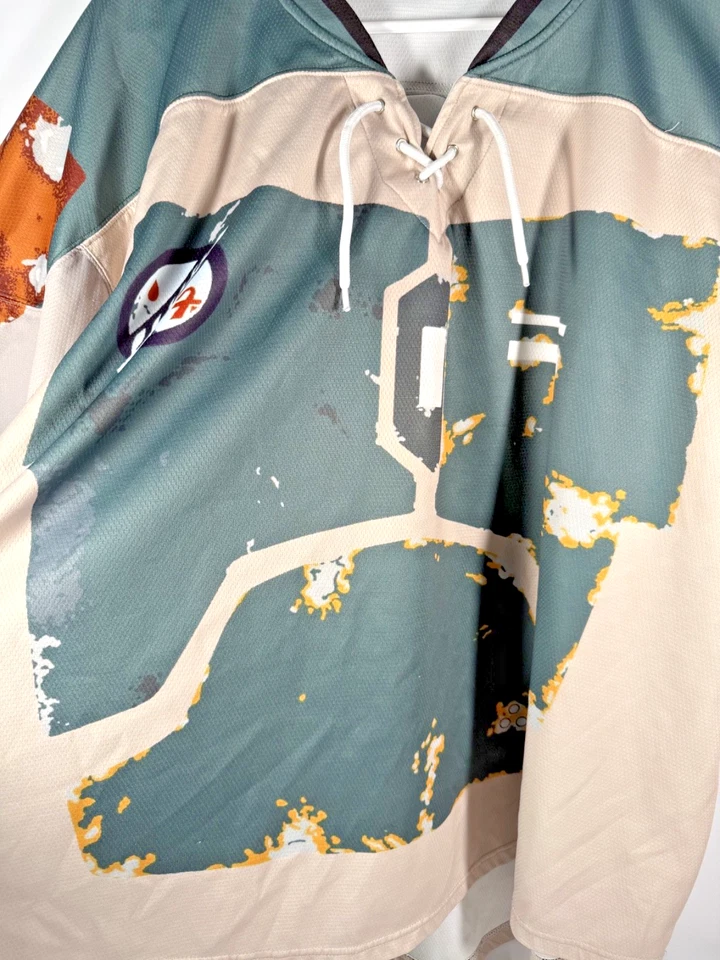 Camiseta de hockey Boba Fett - Estilo Empire Strikes Back Armor - Grande Foto 3 de 3