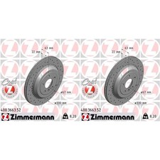 2x ZIMMERMANN SPORT BREMSSCHEIBEN 330mm GELOCHT HINTEN passend für MERCEDES GL M 2x ZIMMERMANN SPORT BREMSSCHEIBEN 330mm GELOCHT HINTEN passend für MERCEDES GL M
