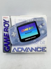 Nintendo Game Boy Advance Console System (Clear Glacier) [CIB] Good Condition