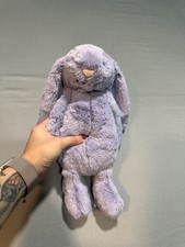 Jellycat BASHFUL VIOLA BUNNY - Medium 12" - Purple - Authentic - New with Tags
