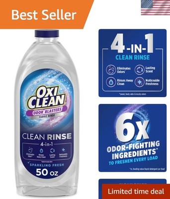Odor Blasters 4-in-1 Clean Rinse, 50 oz - Ultimate Laundry Freshness and Safety