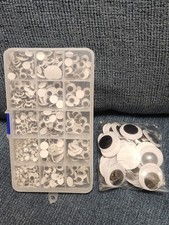 Huge Assortment Googly Wiggle Eyes Self Adhesive Craft Bulk Lot Various Sizes