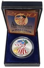 2000 American Silver Eagle Full Color 1oz .999 Historic Society Walking Liberty