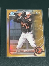 2022 Bowman Chrome Maikol Hernandez GOLD /50